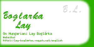 boglarka lay business card